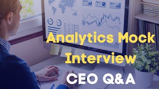 HTGAJ 120: Analytics Mock Interview/Q&A Session with Sol Analytica CEO Charles Baldridge