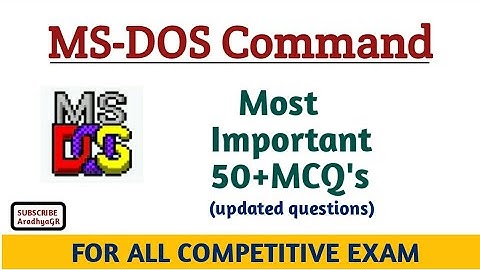 MS-DOS Command MCQ