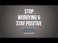 Stop Worrying & Stay Positive - River Sounds Subliminal Session - By Minds in Unison