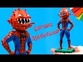 Making Spider man mix Corona virus with clay 👽 Superheroes Marvel 👽 Polymer Clay Tutorial