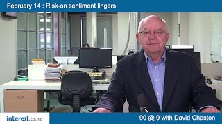 90 seconds @ 9am : Risk on sentiment lingers