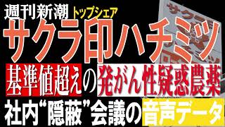 トップシェア「サクラ印ハチミツ」に基準値超えの発がん性疑惑農薬　社内“隠蔽”会議の音声データ