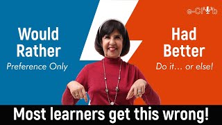 Would Rather vs. Had Better – Stop Confusing These in English! 🔍🗣️ #eclub #learnenglish