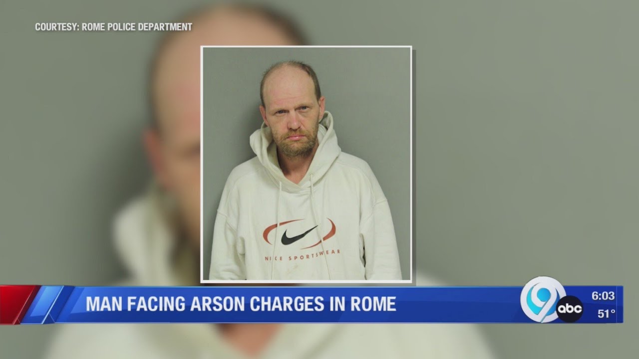 Man facing arson charges in Rome - YouTube