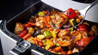 One Basket Dinner! Juicy Chicken and Veggies in the Air Fryer 🍗