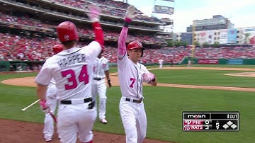 PHI@WSH: Turner brings home two with home run to left