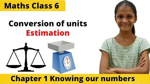 Class 6 Maths | Chapter 1 Knowing our numbers | Conversion of units | Estimation