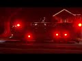 Santa rides by on his fire truck sleigh!