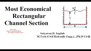 HE UNIT 1 LECTURE 9 #Most Economical Rectangular channel Section