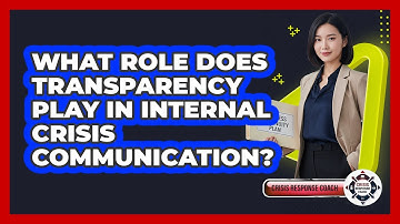 What Role Does Transparency Play In Internal Crisis Communication? - Crisis Response Coach
