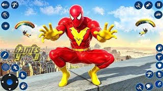 🕷️ Red Spider Fighting Rope Superhero Rescue Civilians – Part 8! 🚨🔥 screenshot 5