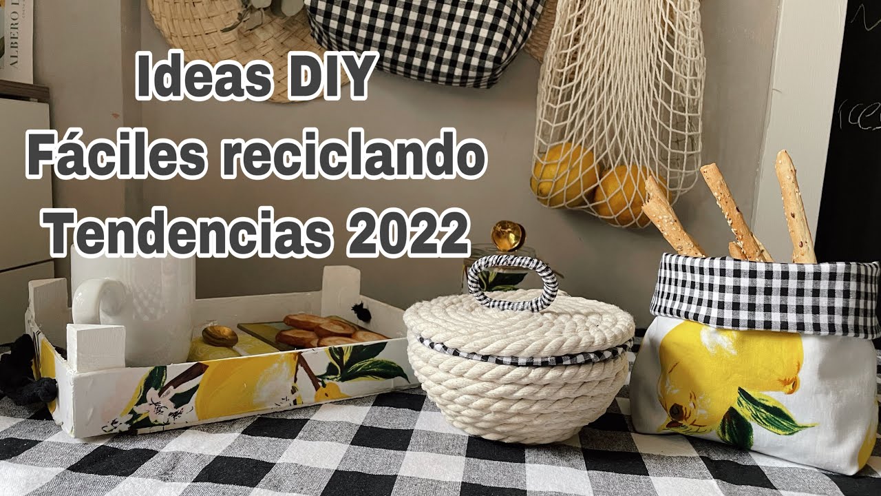 DIY: 3 Ideas de DECORACION Y ORDEN que vas a querer hacer ahora mismo. Cosiendo y sin coser