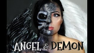 ANGEL & DEMON | MAKEUP TUTORIAL | HALLOWEEN 2018