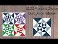 0122 Marion&#39;s Choice Quilt Block Tutorial | Rotary Cutting | AccuQuilt | Block of the Day 2023