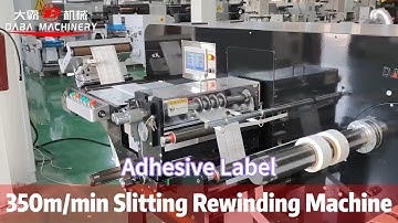 High Speed High Production Servo Motors Driven Slitting Rewinding Machine For #adhesive #label