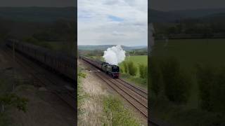 34067 Tangmere passing Skipton on Day 3 of “The Great Britain Tour XVIII”. #trains #rail #railway #s