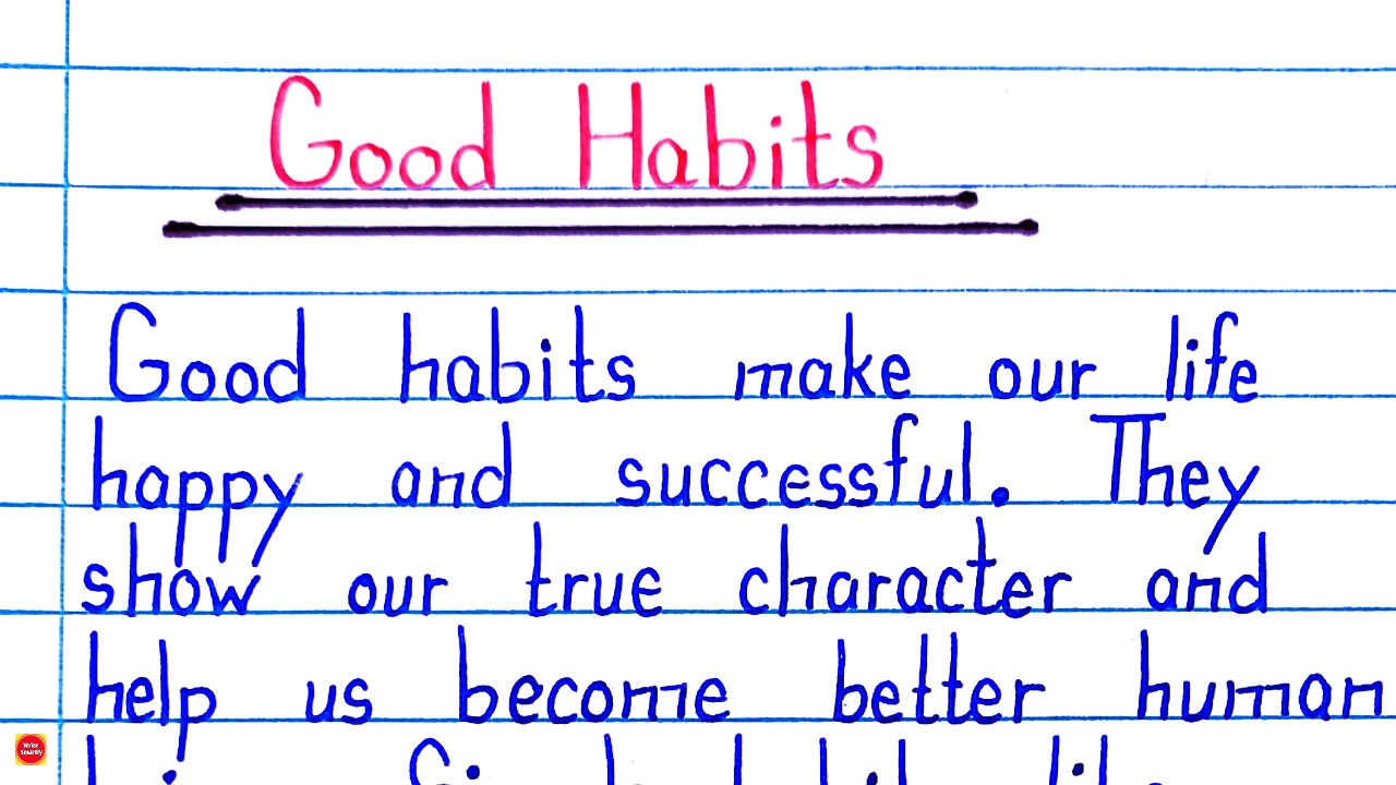 Essay on Good Habits in English | 15 Lines Short Essay | Easy & Simple