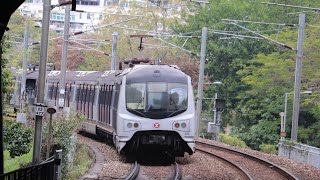 [出奇不意]港鐵東鐵線中期翻新列車(E98/E63)沙田到站、大圍-九龍塘行車及旺角東離站片段