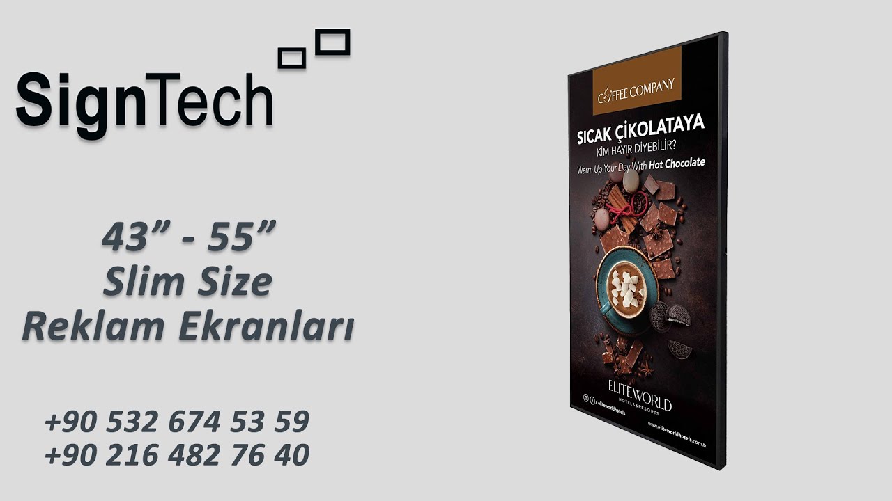 43" / 55" Slim Size Reklam Ekranları
