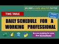 Time Table And Efficient Strategy To Learn Data Analytics while Working | Improve Productivity