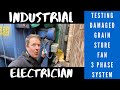 Industrial Electrician UK - Testing a Grain Store Fan