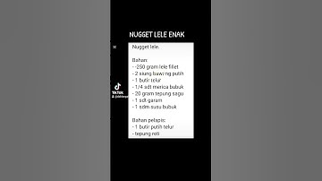 Thumbnail of Resep NUGGET LELE ENAK #kuliner #food #resep