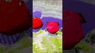 Moon vs Giant Lava Pit 😱 BeamNG drive #270 #beamng #beamngdrive #viral #short #shorts