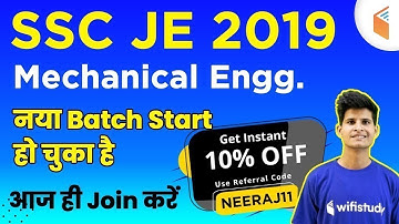 SSC JE 2019 | Complete Course | Use Promo Code "NEERAJ11" & Get 10 % Off