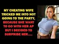 My cheating wife Tricked Me Into a Party With Another Man, My Epic surprise. Cheating Story