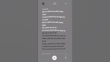 Thumbnail of Judas - Lady Gaga (sped up + lyrics) #shorts #spotify #tiktok #spedupsongs #spedup #judas #ladygaga