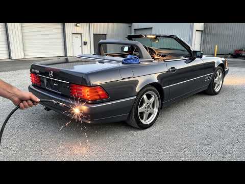 Video MERCEDES V12 APROAPE RUINAT DE UN CABLU