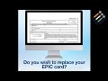 Lost Your EPIC Card Or Wish To Get A Fresh One With Updated Details Just Fill Form EPIC 001