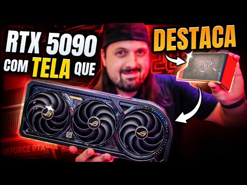 A RTX 5090 mais ABSURDA: 800W e uma TELA AMOLED CURVA que DESTACA!