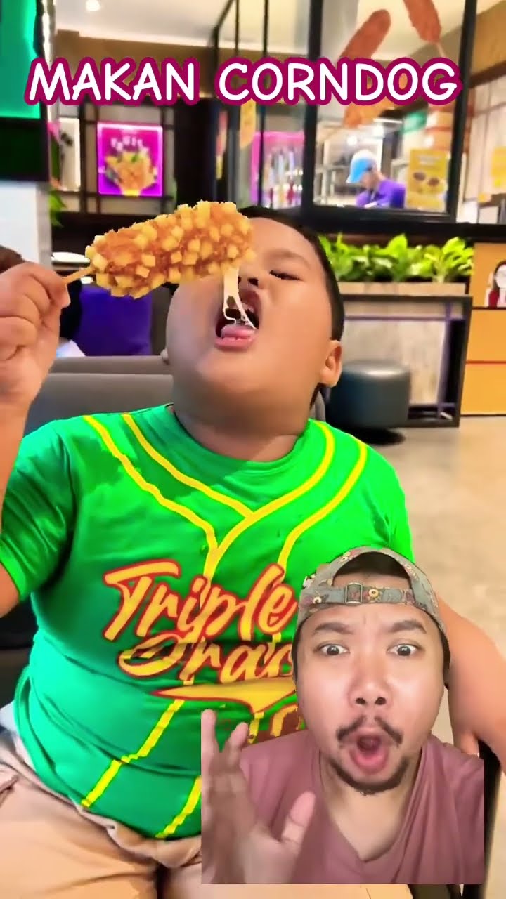 MAKAN CORNDOG MOZARELLA!!!? #funny #comedy #food #shorts