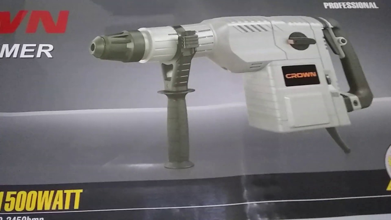 CROWN Rotary Hammer CT18119 52mm 1500w / Crown Rotomartillo / Crown