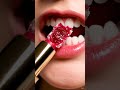 ASMR Edible Lipstick &amp; Foundation 💋 Crystal Candy &amp; Cookie Crunches