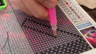 : Diamond painting / ASMR process / All process