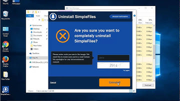 Uninstall SimpleFiles 15.16 on Windows 10