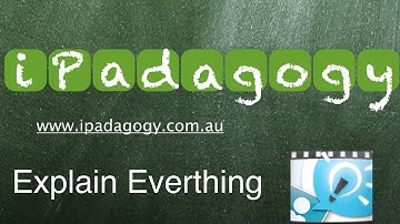 iPadagogy - App Review - Explain Everything Video Tutorial
