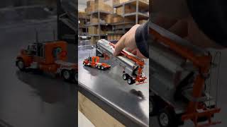 Two tone orange and black m 379 paired with a Walinga bulk feed trailer - @FirstGearInc 🚜 Two tone orange and black m 379 paired with a Walinga bulk feed trailer - @FirstGearInc 🚜