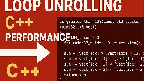 Loop Unrolling C++ Branch Prediction Part 3