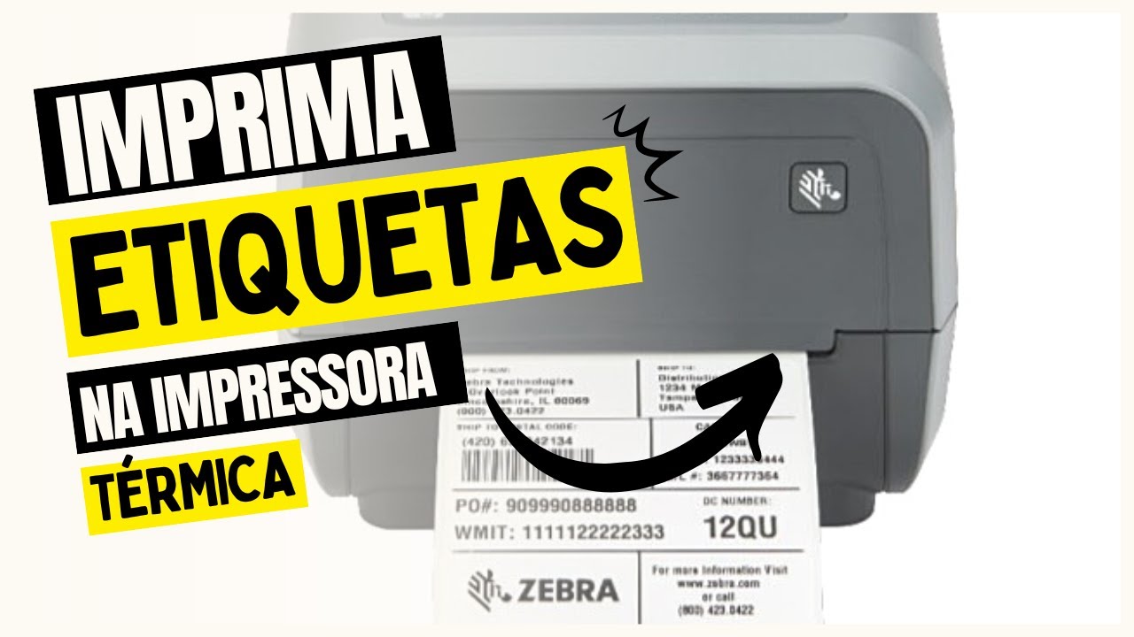 Como Gerar Etiquetas e Imprimir na Impressora Térmica - YouTube