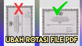 Cara Rotate / Rotasi File PDF di Android