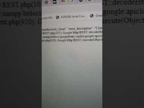 google api php. i want to get the form response