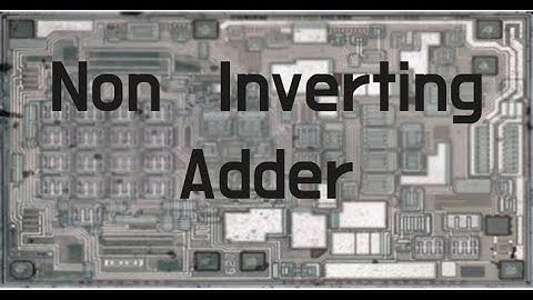 Non Inverting Adder