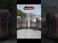 Burnside Special vs Bollards 💥 BeamNG Drive #shorts