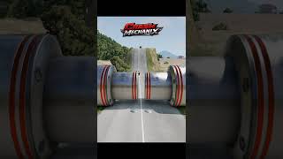 Burnside Special vs Bollards 💥 BeamNG Drive #shorts