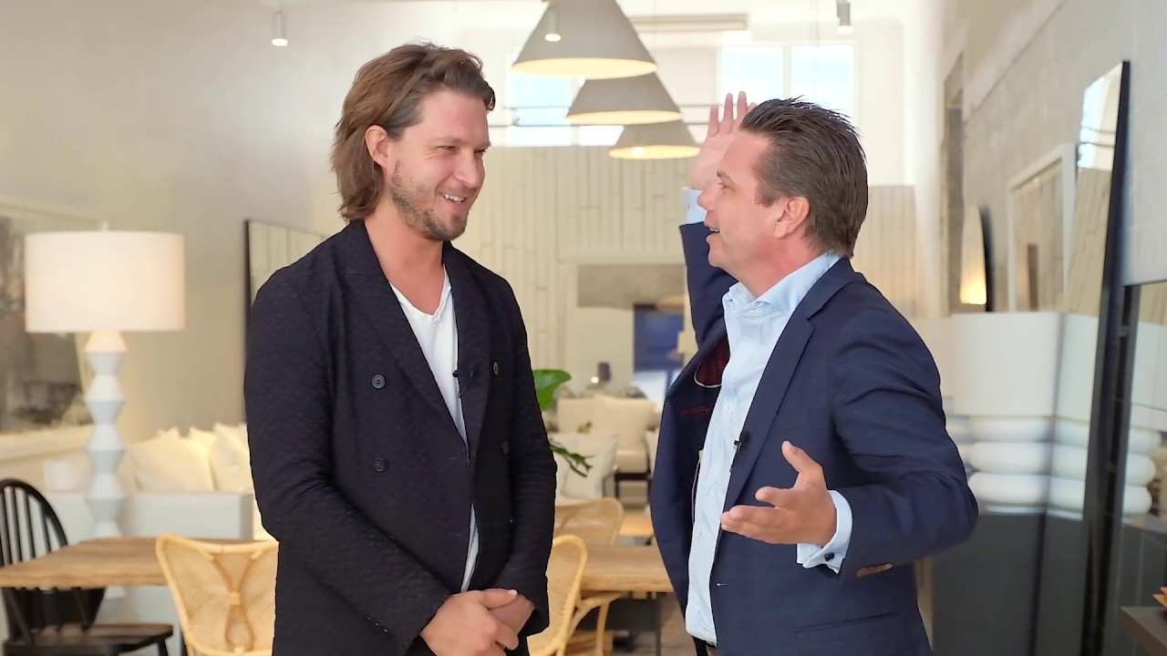 Simon Exleton, with MCM House founder Charles Hinckfuss