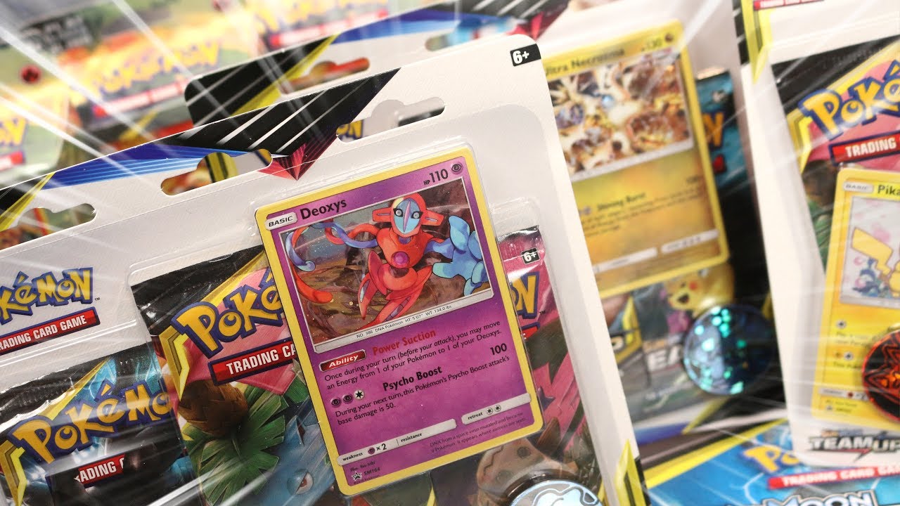 Opening Pokémon TEAM UP Blister Packs: Single, Triple + Checklane!