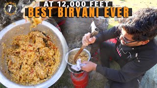 Jugad Wali Chicken BIRYANI at 12,000 Ft in Freezing Cold | TREK to TULIAN Lake, Pahalgam Kashmir !